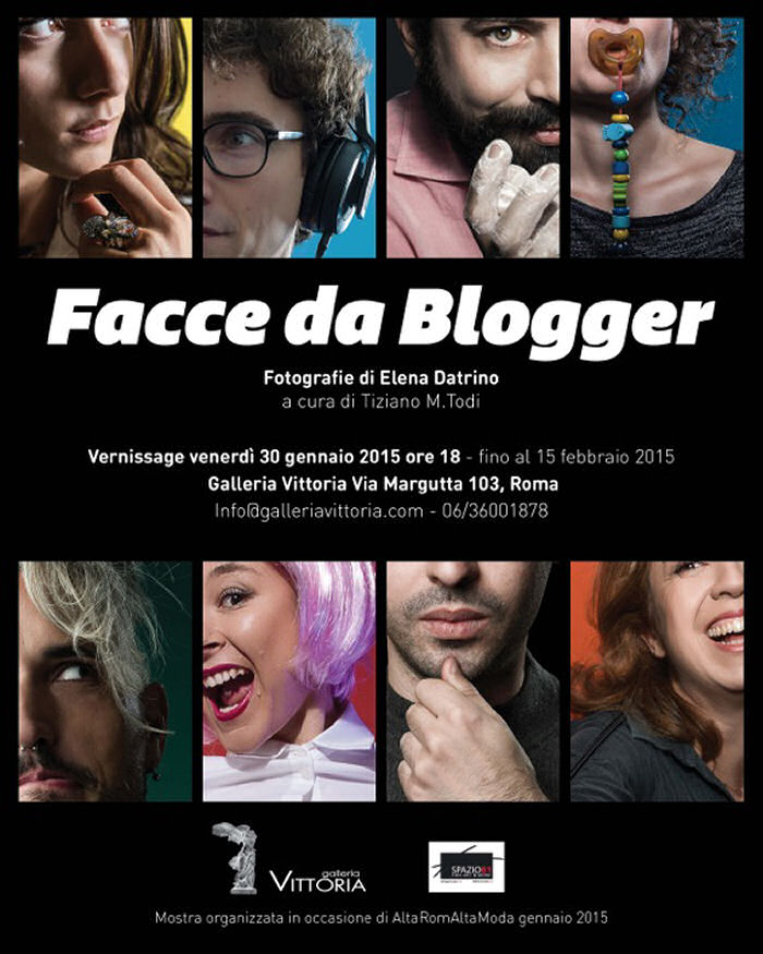 #FacceDaBlogger, la mostra alla Galleria Vittoria che ritrae i volti del web
