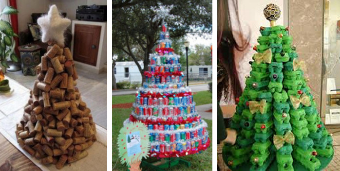 Riciclo natalizio: disfare gli addobbi è meno triste con gli alberi alternativi