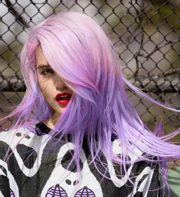 capelli rosa viola